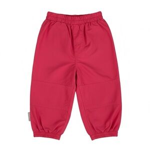 Red Unisex Baby Lined Waterproof Pants